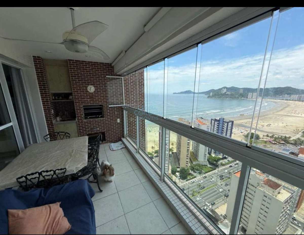 Apartamento de luxo à venda em Santos, José Menino, com 3 quartos, 100m²