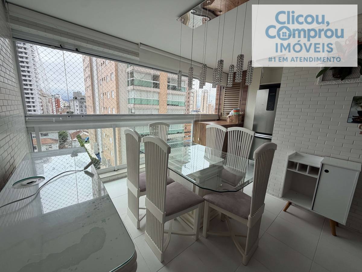 Apartamento de luxo para alugar em Santos, Ponta da Praia, com 2 quartos, 80m²